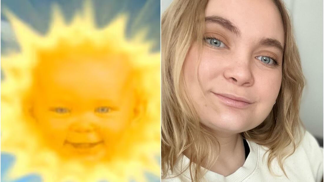 Niña Sol de los Teletubbies