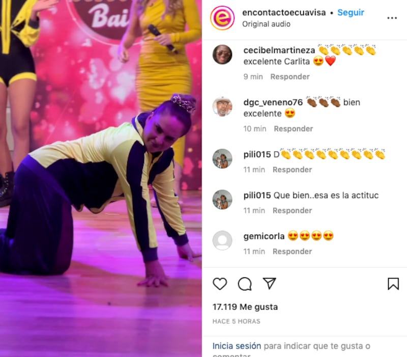 Carla Sala, demostró sus movimientos más sensuales en baile