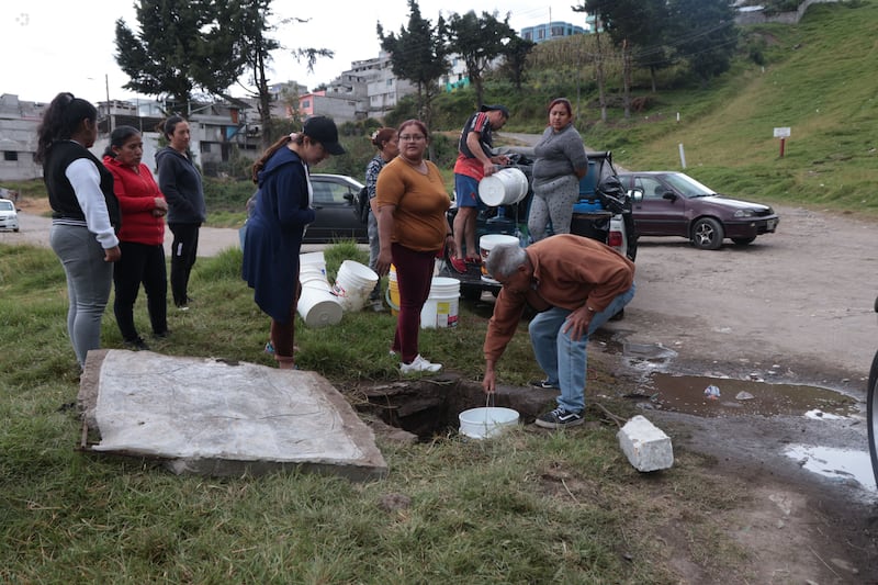Falta de agua en el sur de la capital