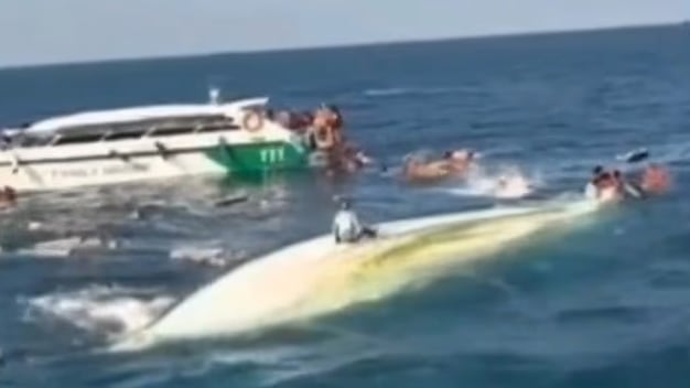 choque de embarcaciones, islas Phi Phi