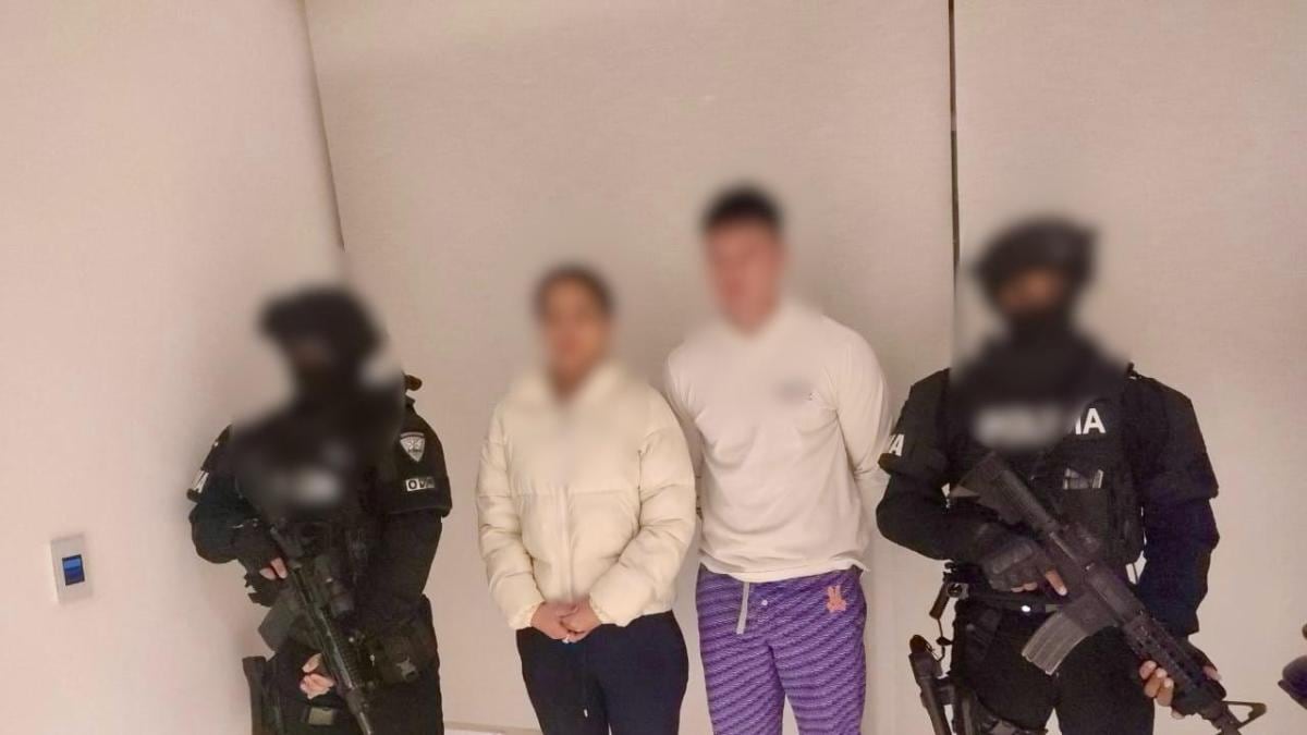 Kerly y su hermano cuando fueron capturados en agosto de 2024