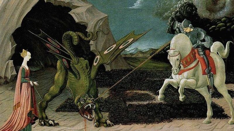 San Jorge, por Paolo Uccello, c. 1450. WCOMMONS
