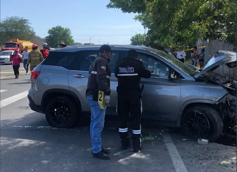 Yesenia Álava fue baleada mientras estaba en su auto