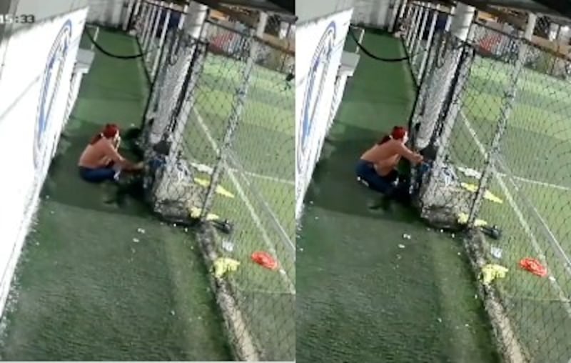 Captan en video robo de celulares y billeteras en cancha de fútbol