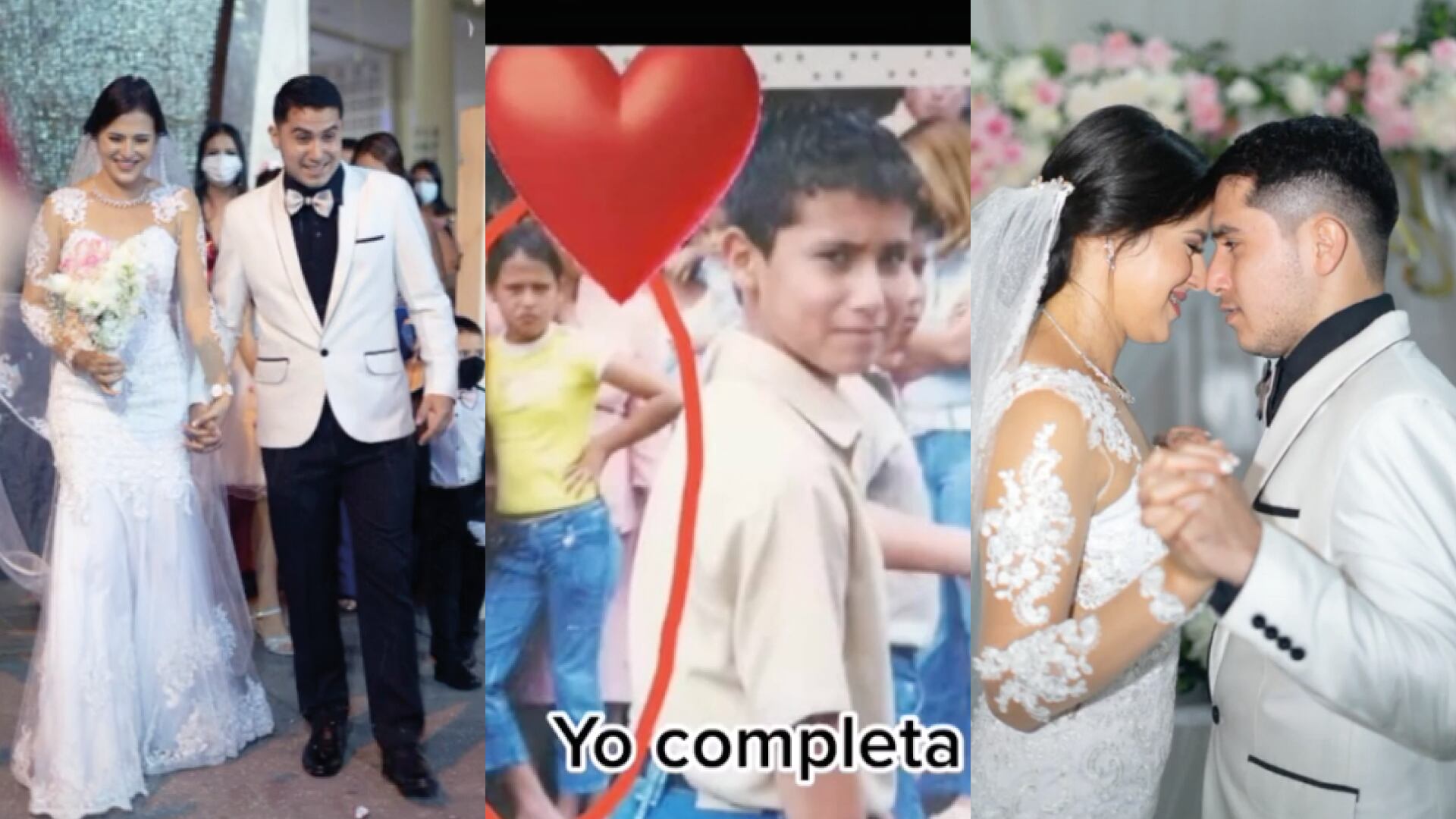 Se encontró a ella misma en una fotografía del álbum de la infancia de su esposo