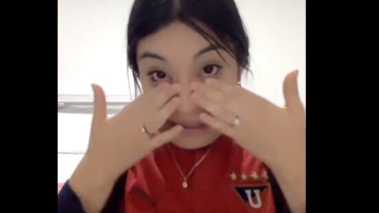 Maestra llora en vivo por gol de Liga de Quito