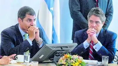 Rafael Correa y Guillermo Lasso