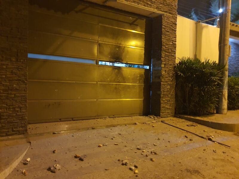Así quedó la casa del hijo de alias Fito tras su intento de asesinato en Manta
