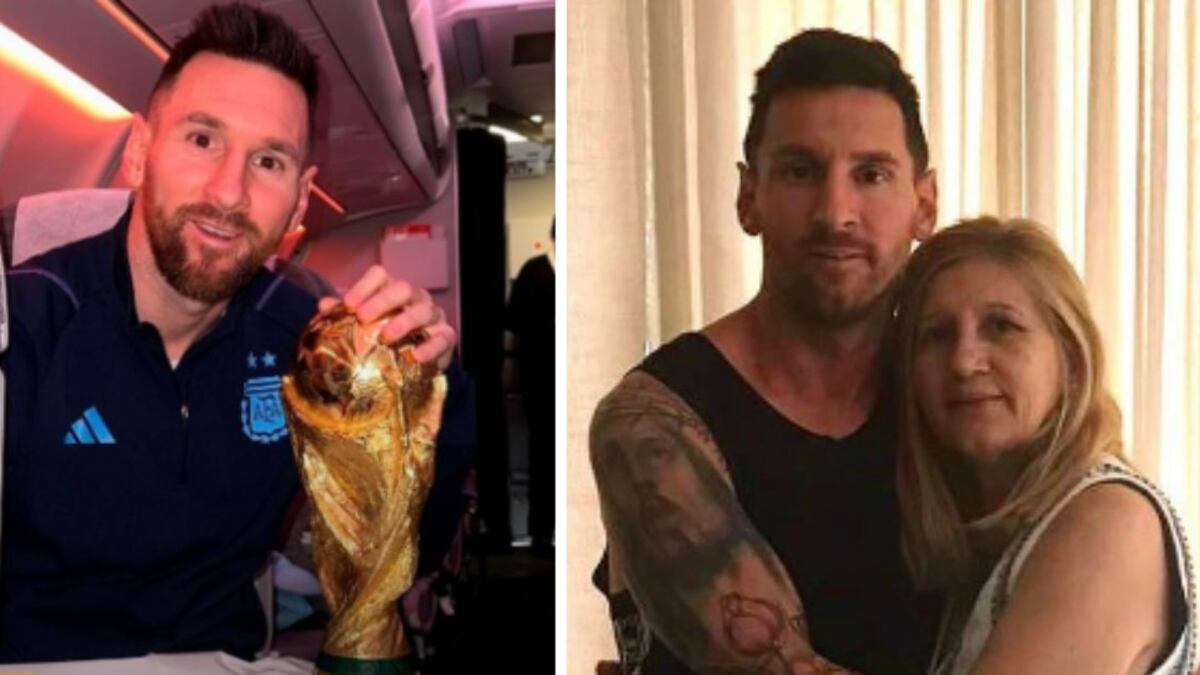 Leo Messi y su madre Celia María Cuccittini