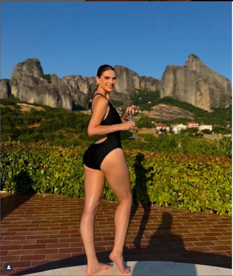 Ana Galarza antes de perder 27 kilos