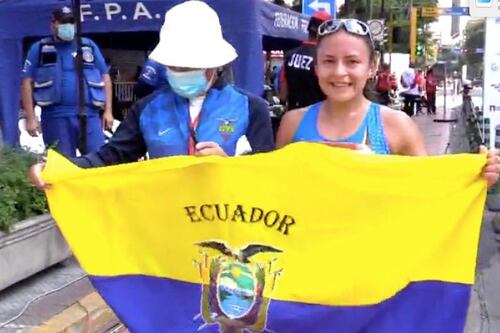 Glenda Morejón se proclama campeona en marcha del Sudamericano de Lima