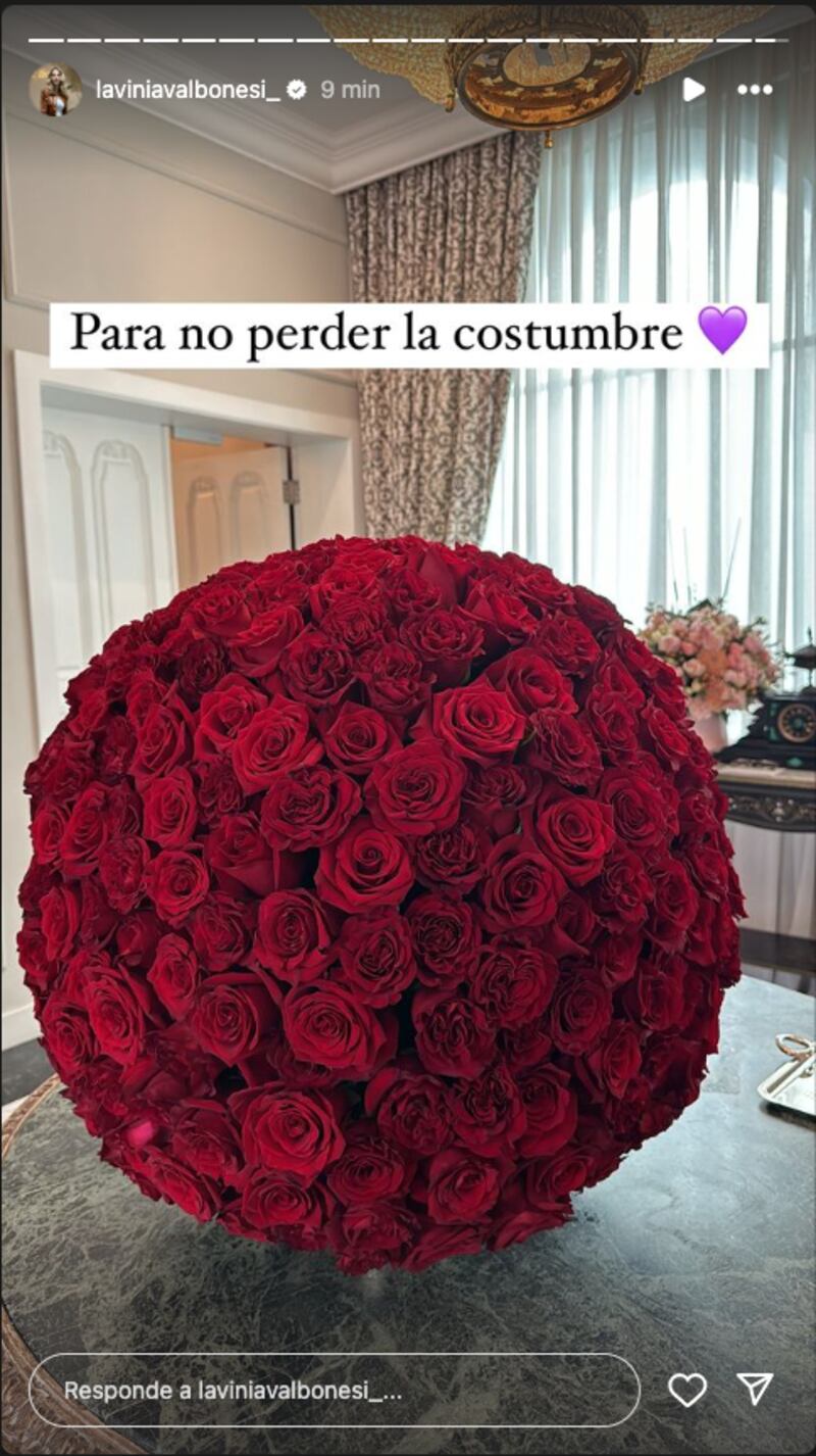 El detalle de Daniel Noboa por el cumpleaños de Lavinia Valbonesi