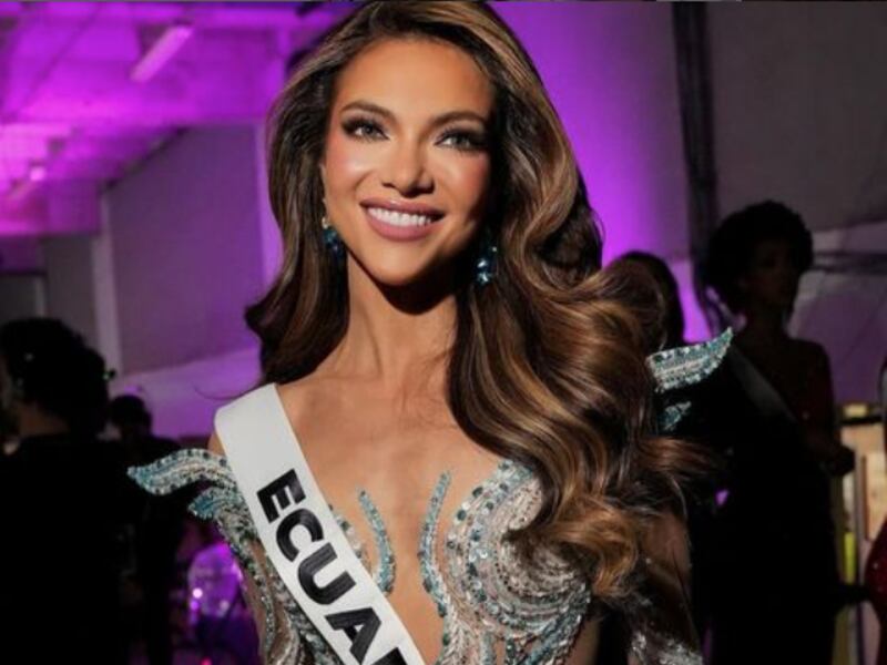 Mara Topic, Miss Universo Ecuador, con su traje de gala en la preliminar del Miss Universo 2024