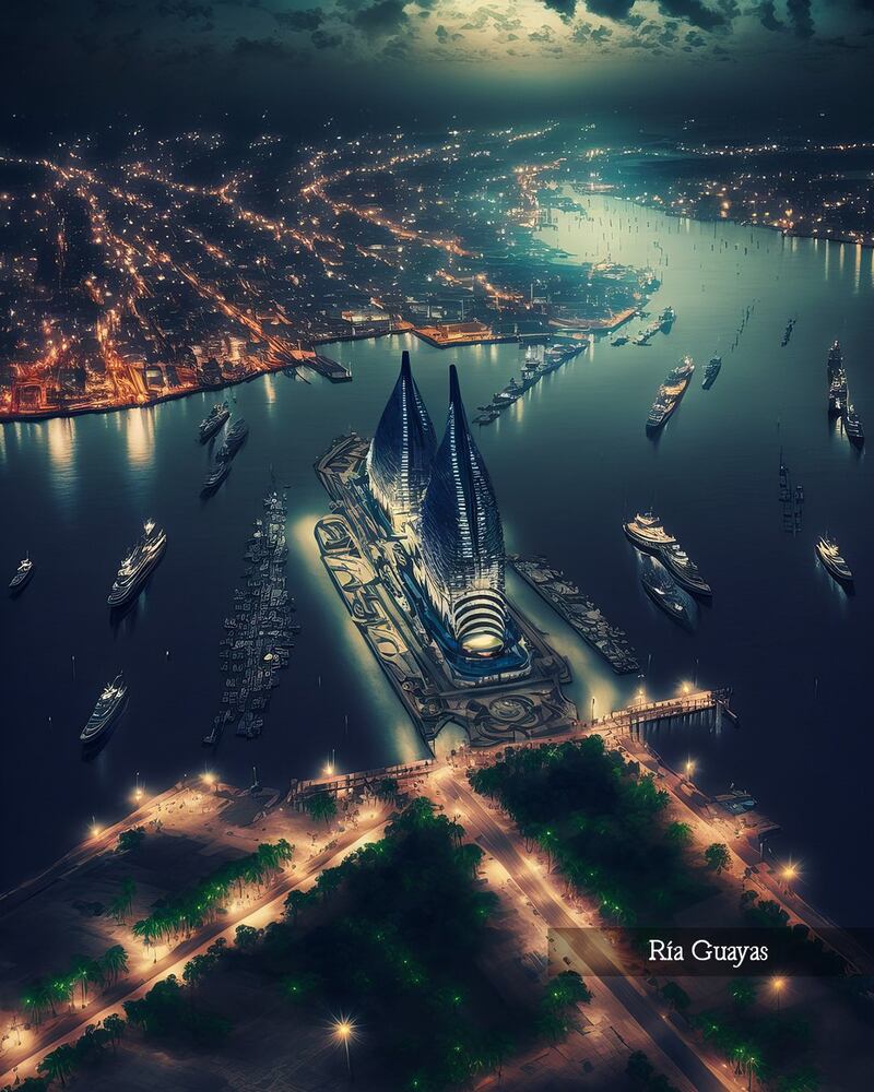 Río Guayas según Inteligencia Artificial