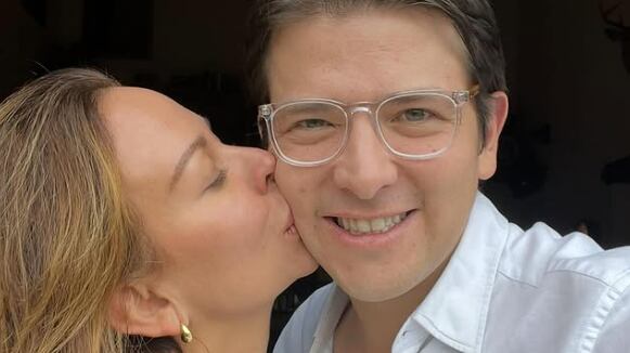 Miguel Uribe y su esposa