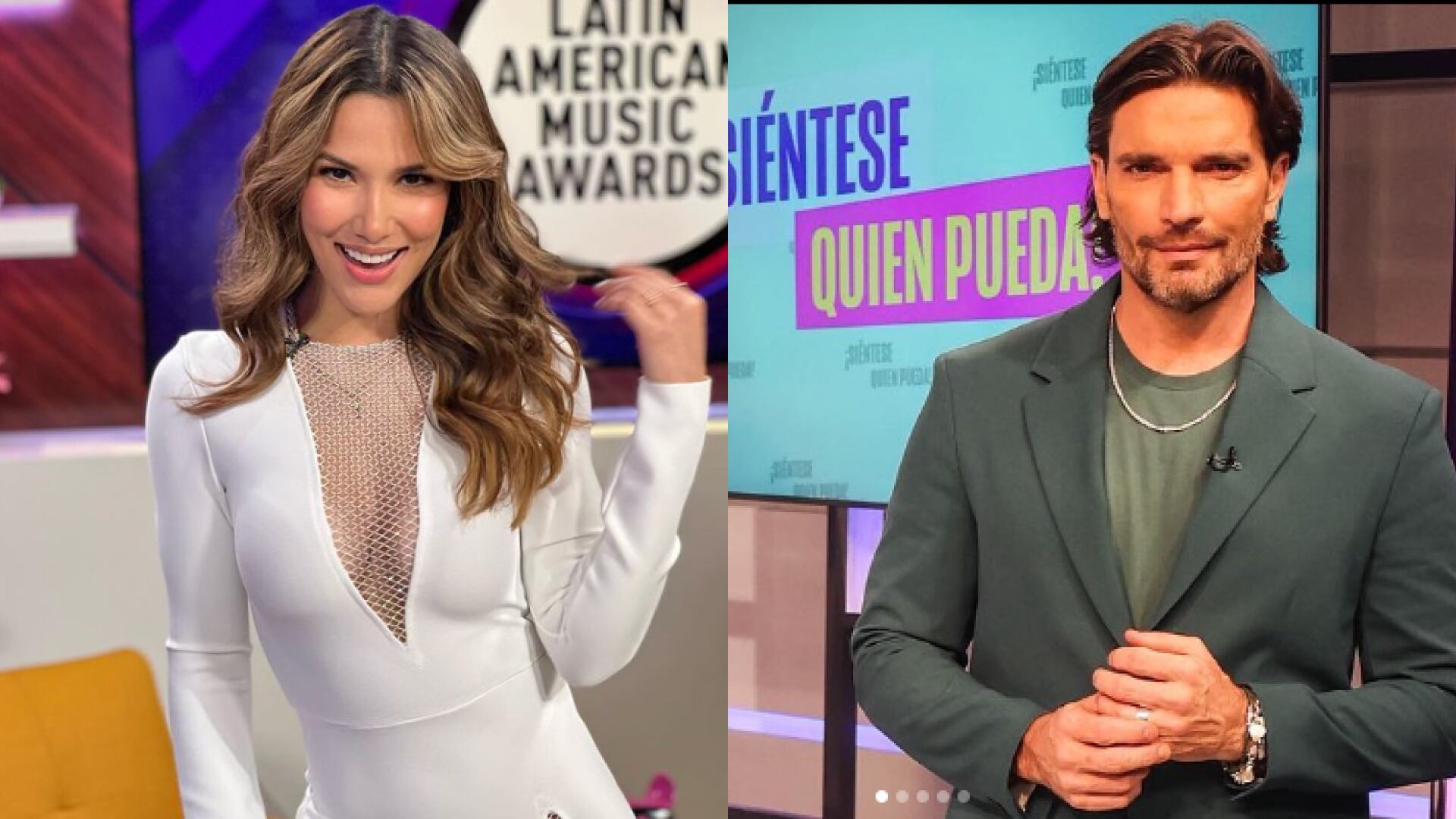 Ambos comparten set en Siéntese quien pueda