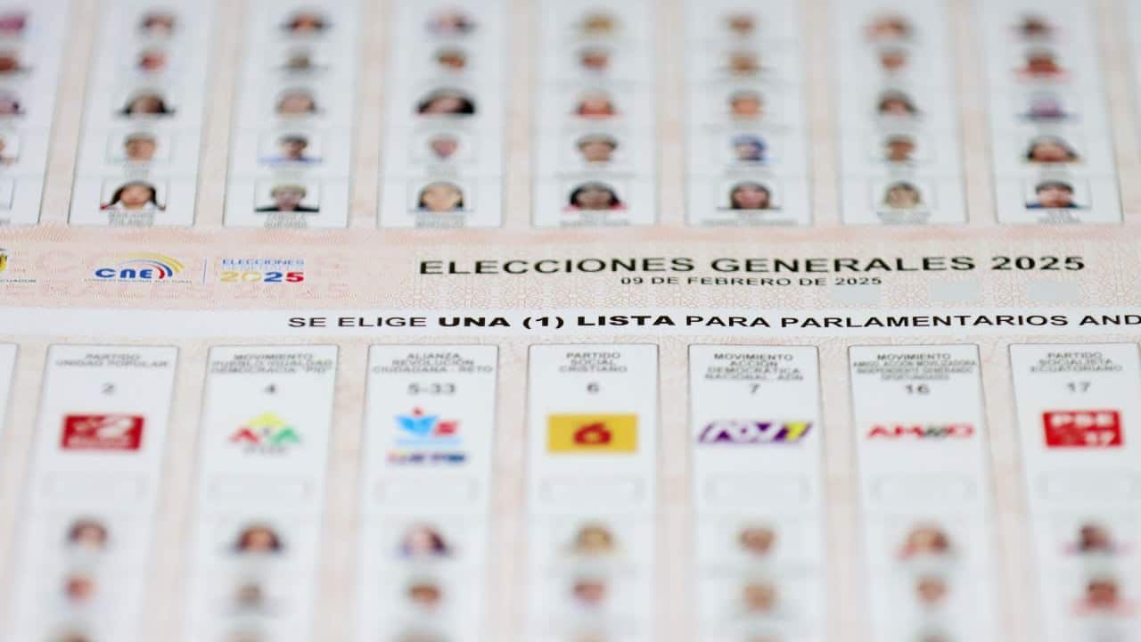 Papeleta de las elecciones 2025