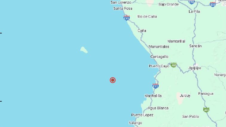 Sismo de magnitud 3.3 se registró cerca de Puerto López, Manabí