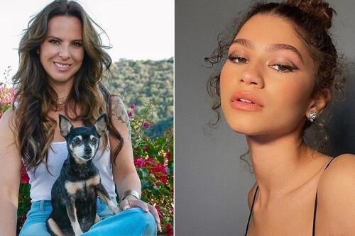 Con flores y telas sueltas: Kate del Castillo y Zendaya brillaron con la tendencia rosa pastel