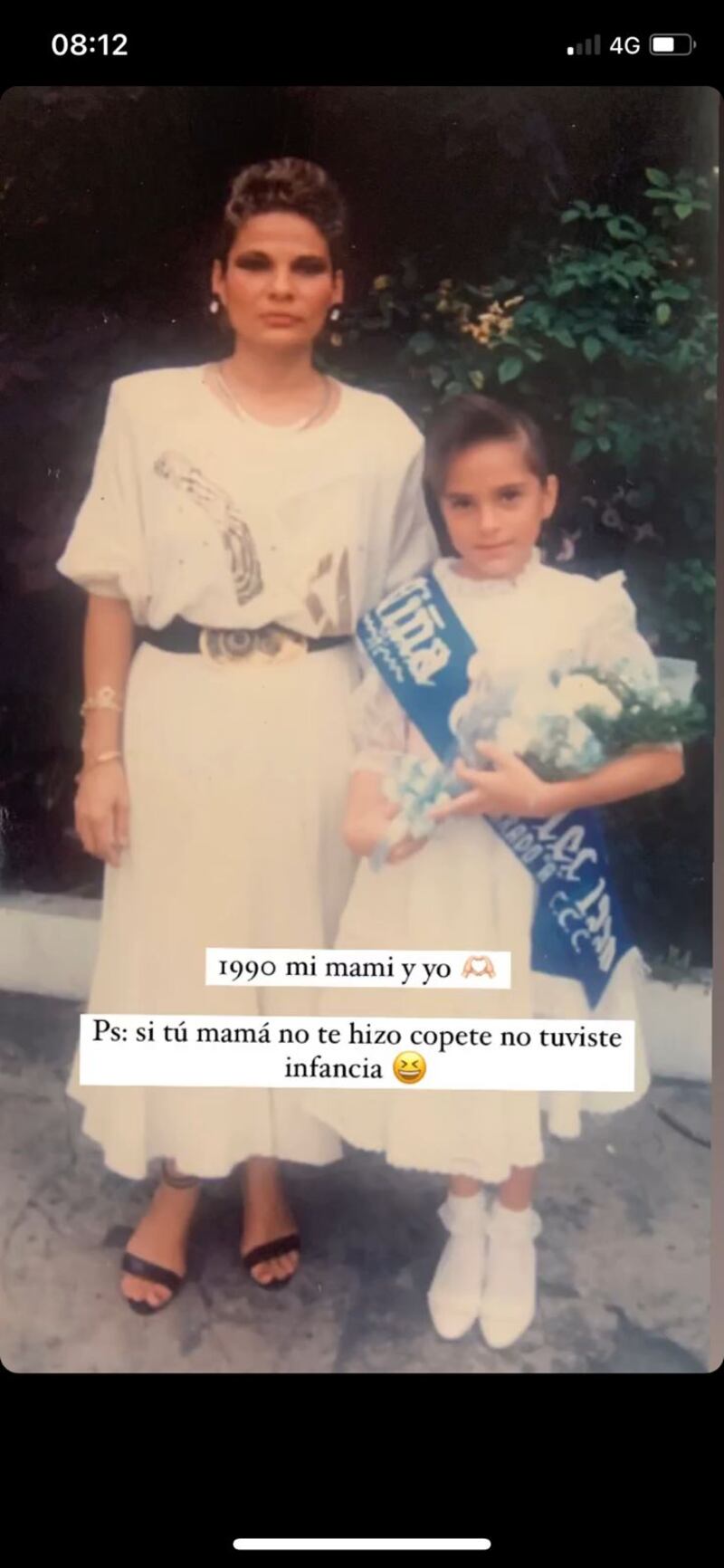 Denisse Molina cuando era niña