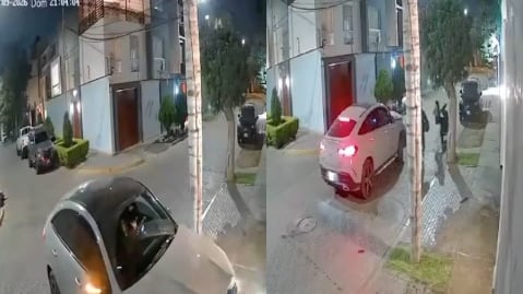 vigilante es atropellado por un vehículo en Trujillo y quedó registrado en video