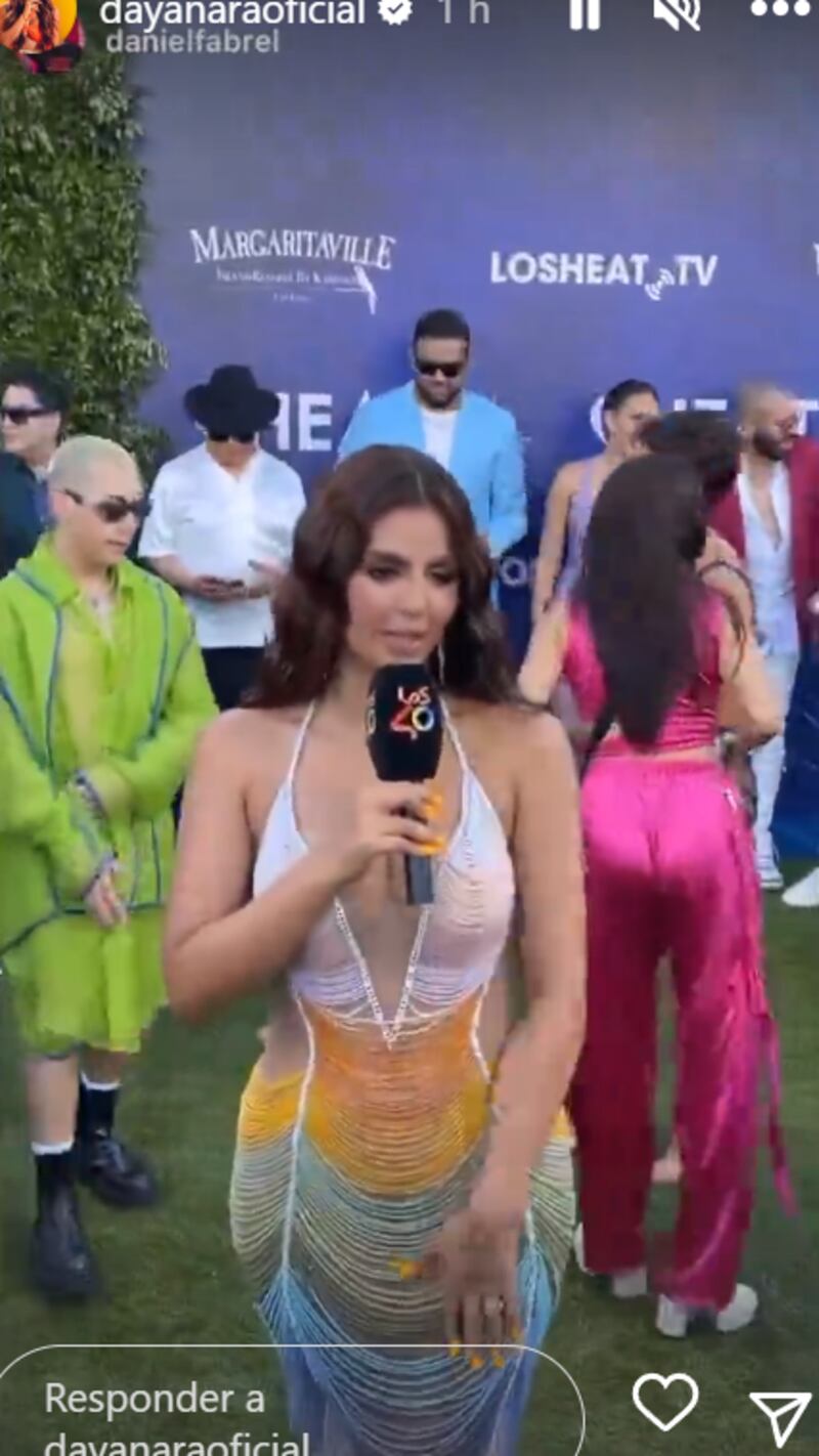 Dayanara Peralta en los premios Heat