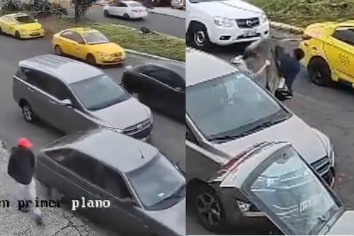 Conductor invade la vereda y desata pelea con bate en Quito: video captó el momento