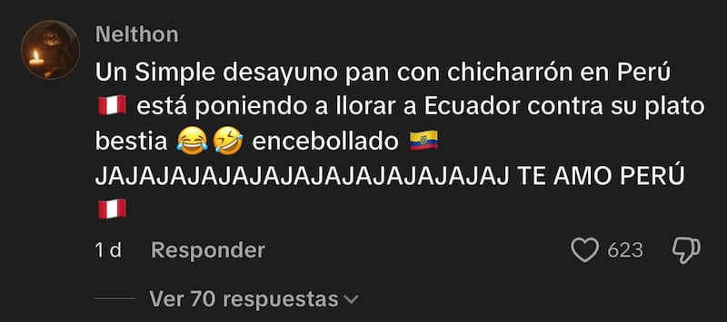 Reacciones de los peruanos al bolón de verde y encebollado.