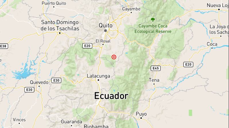 Sismo de magnitud 3.1 se registró al sureste de Machachi