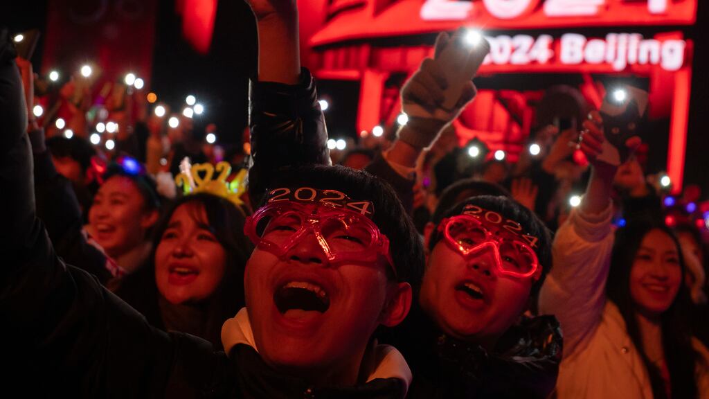 Así reciben el 2024. (AP)