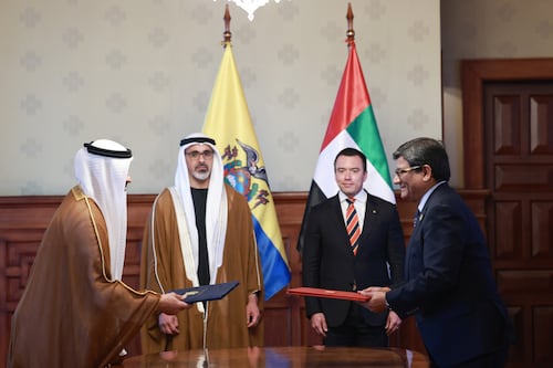 Ecuador consolida acuerdos en inversión, seguridad e integridad con Emiratos Árabes