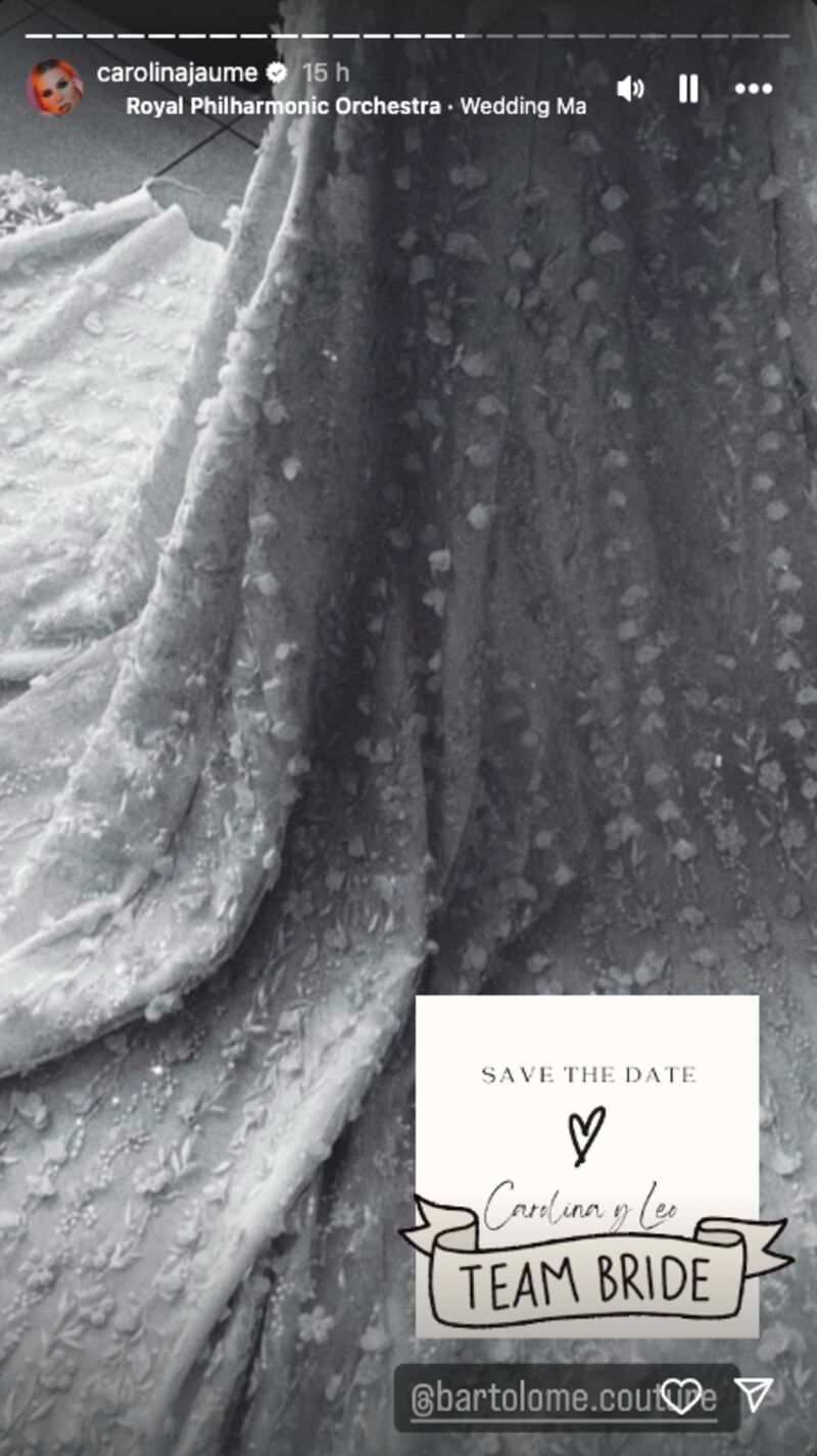 Vestido de novia de Carolina Jaume