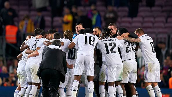 Real Madrid festeja su clasificación a la final de la Copa del Rey eliminando al Barcelona