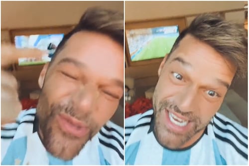 Ricky Martin se muestra desatado festejando el título de Argentina: “En mi casa me estoy volviendo loco”