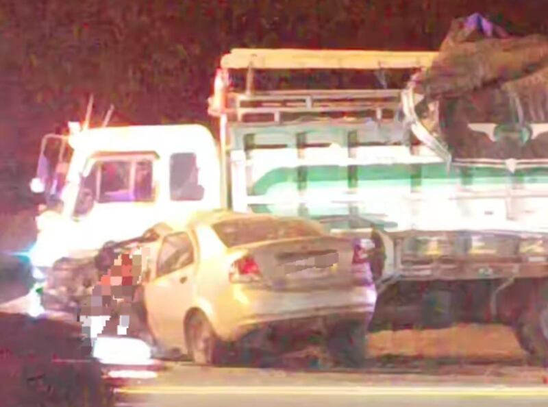 Accidente de tránsito, vía Aloag - Fuente: ECU911