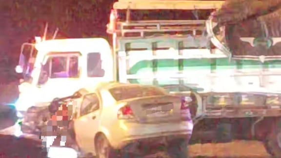 Accidente de tránsito, vía Aloag - Fuente: ECU911