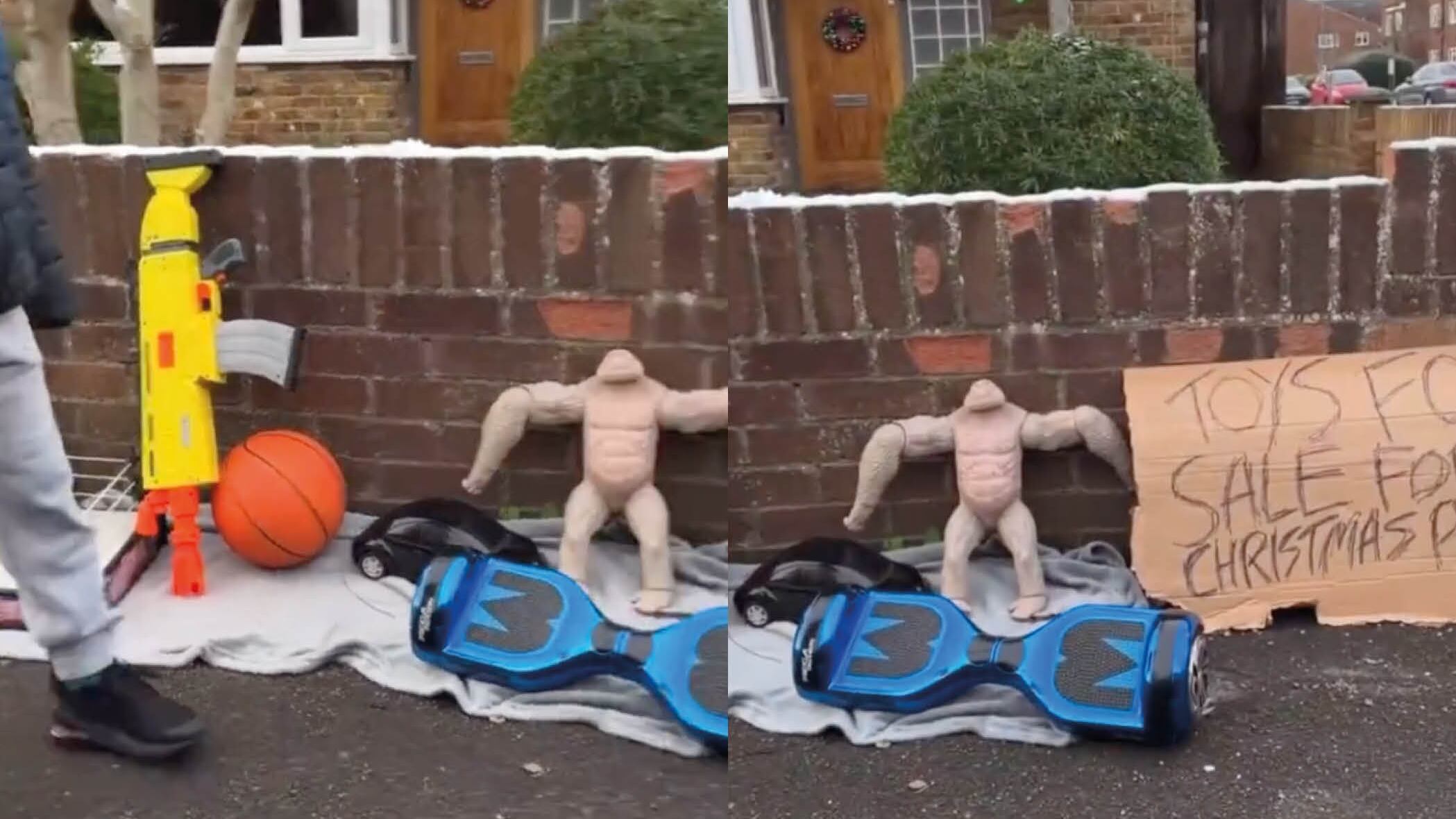 Video muestra a niño vendiendo sus juguetes para comprarle un regalo a su madre