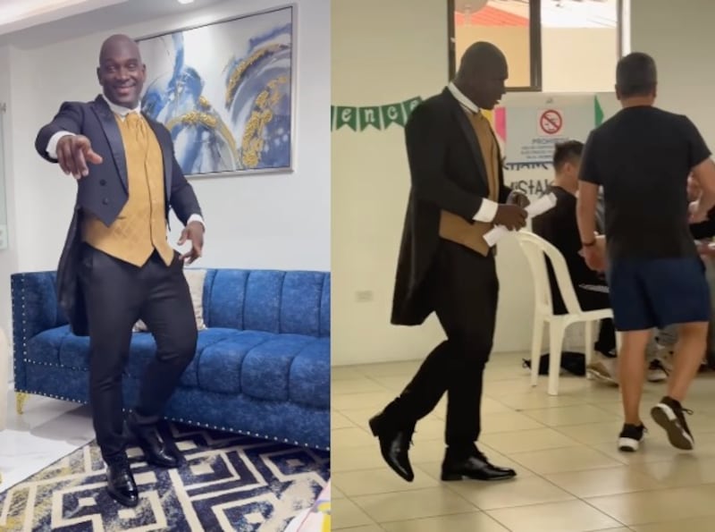 Segundo Castillo llegó a votar con un look llamativo que se volvió viral.