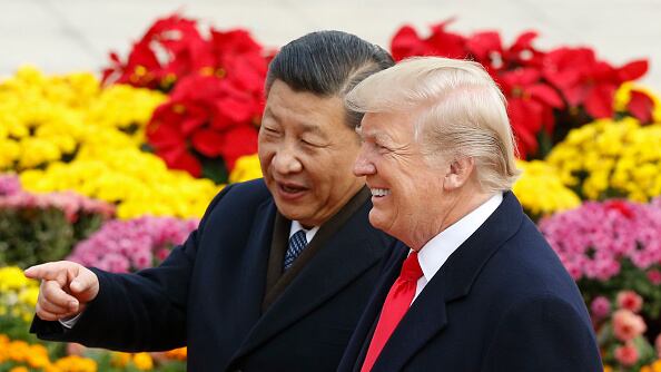 Xi Jinping y Donald Trump.