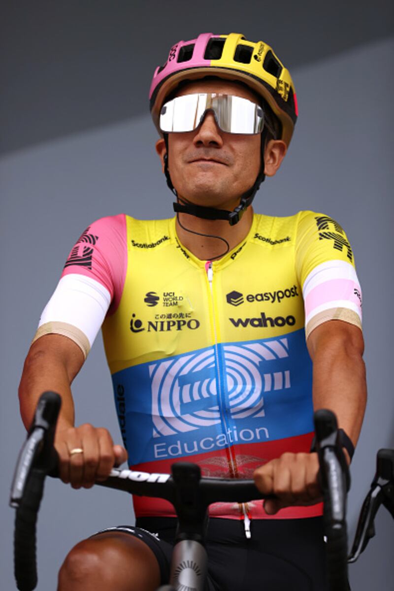 Richard Carapaz en su primer año con el EF Education EASY Post