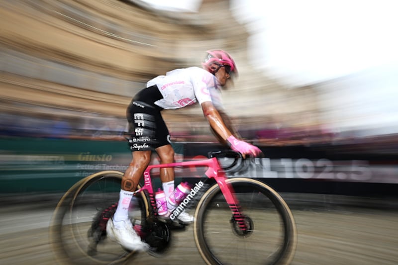 Richard Carapaz en el Giro de Italia.