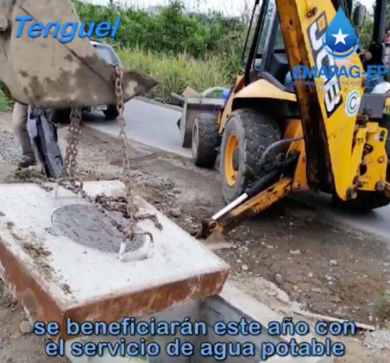 Los trabajos se realizan en Tenguel.