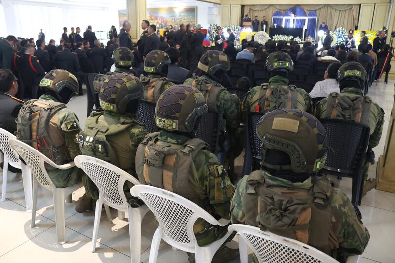 Fotos: el último adiós a los 11 militares asesinados en Alto Punino