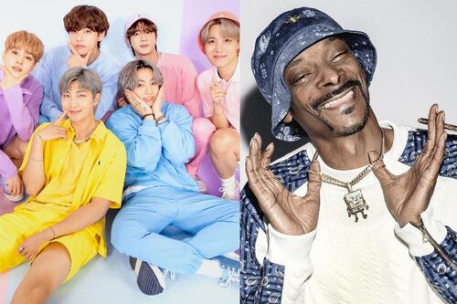 BTS y Snoop Dogg estarían haciendo una colaboración