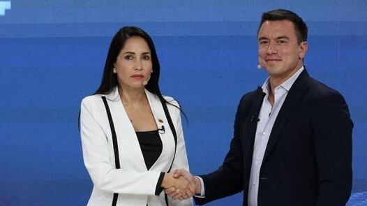 Luisa González y Daniel Noboa.