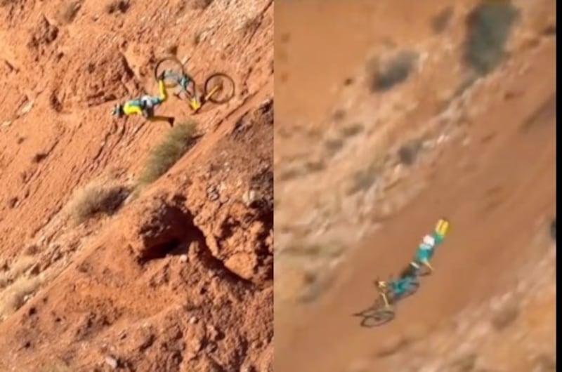 Adolf Silva sufrió un aterrador accidente en el Red Bull Rampage