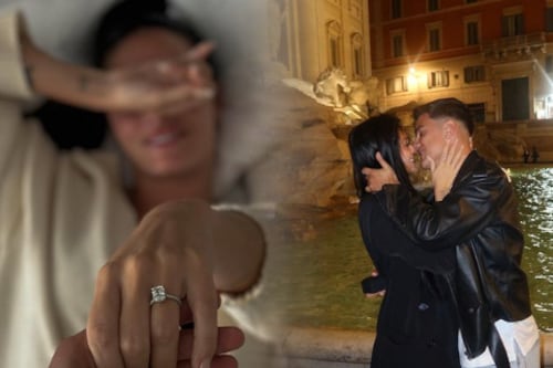 El video de la romántica pedida de mano de Paulo Dybala a Oriana Sabatini en la Fontana di Trevi de Roma