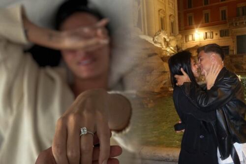 El video de la romántica pedida de mano de Paulo Dybala a Oriana Sabatini en la Fontana di Trevi de Roma