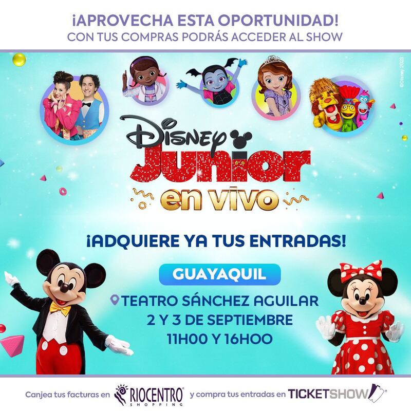 Disney Junior en vivo llega por primera vez a Ecuador