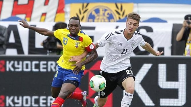 Imagen de archivo: Alemania venció por 4-2 a Ecuador en un compromiso de fogueo que sostuvieron el 29 de mayo de 2013, en la ciudad estadounidense de Boca Ratón (Florida).